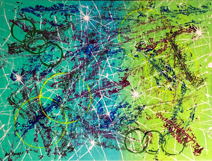 Virescent Rings - Art Created By MJ Bowyer