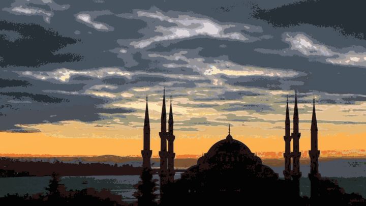 The View of Istanbul ASN Artwork Paintings Prints Places