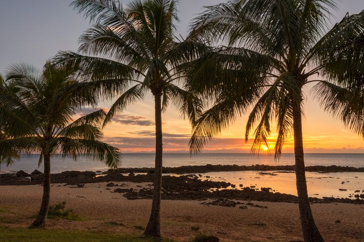 Sharks Cove Sunset 4 - Oahu Hawaii - Brian Harig Photography