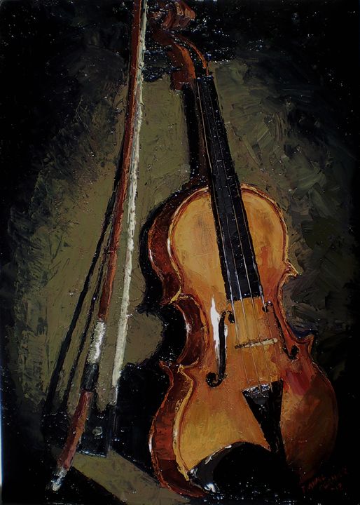 Violin Study (2013) - Daniel Cormier Oils on Canvas