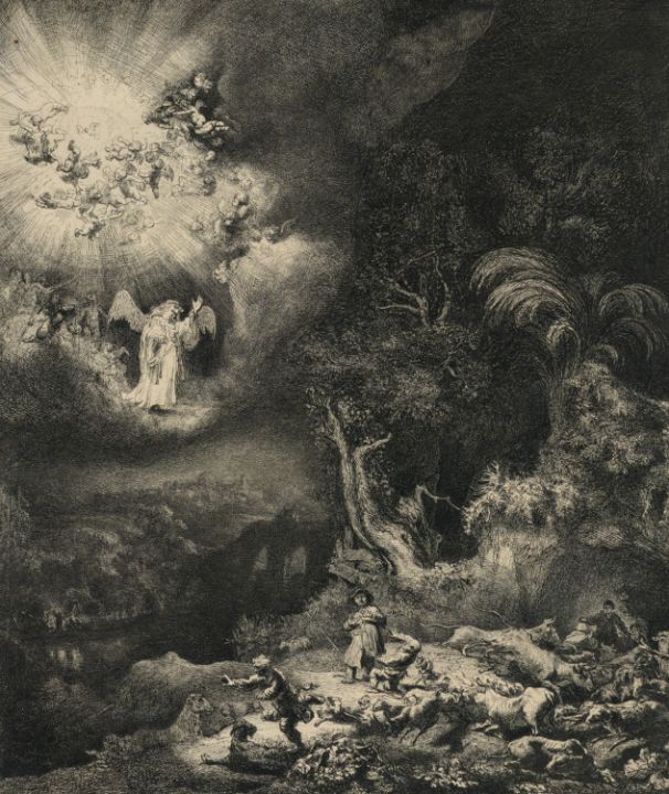 The Angel Appearing to the Shepherds - Unique Artworks Collection ...