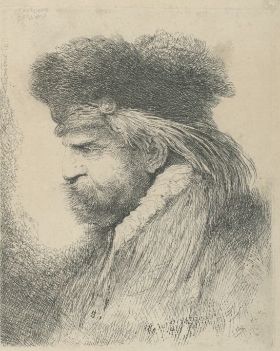 Portrait of a Man with a Fur Cap - Unique Artworks Collection - Paintings &  Prints, People & Figures, Portraits, Other Portraits - ArtPal