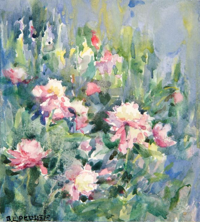 Flowers - Unique Artworks Collection - Paintings & Prints, People