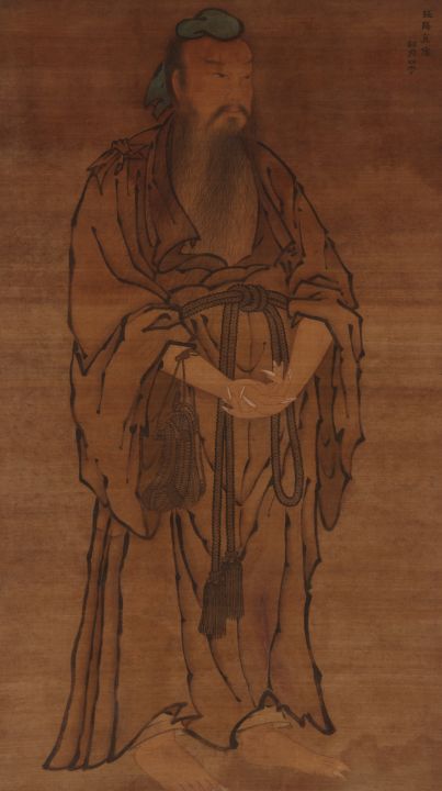 Standing figure of Lu Dongbin - Unique Artworks Collection - Paintings