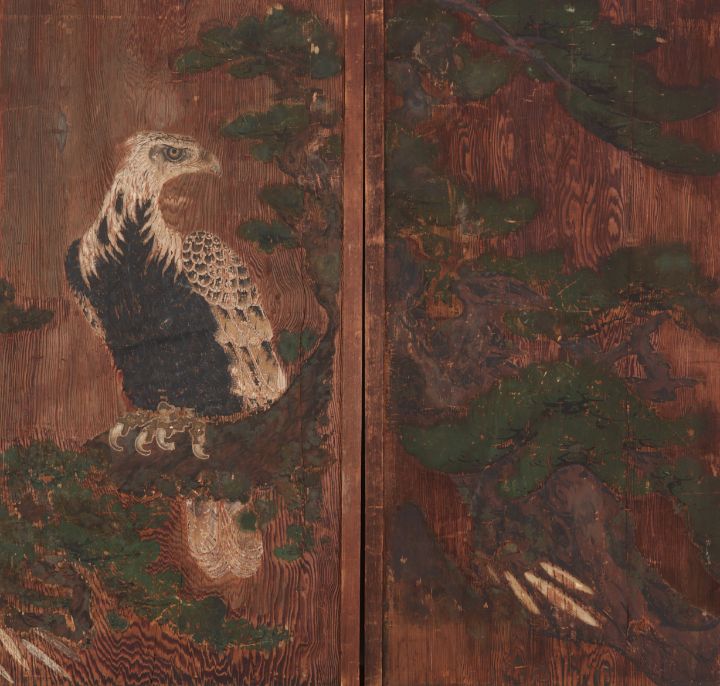 Pair of doors with eagle on a pinetr - Unique Artworks Collection -  Paintings & Prints, People & Figures, Portraits, Other Portraits - ArtPal