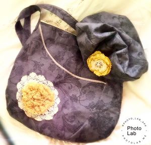 Shabby Bag with Matching Beret