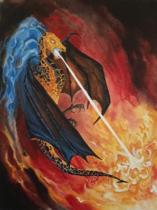 Dragon Pen Drawing - RL Illustrations - Drawings & Illustration, Fantasy &  Mythology, Magical, Dragons & Beasts - ArtPal