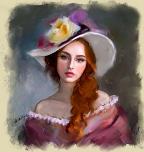 lady in a hat