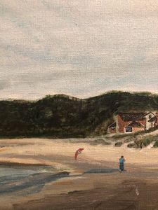 Close up of painting