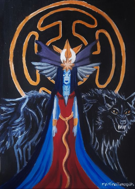 Hecate Goddess of Magic & Witchcraft - Martina Flanagan Art