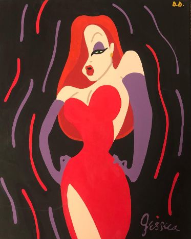 Jessica Rabbit - SensationalArt - Paintings & Prints, People & Figures,  Animation, Anime, & Comics, Animation - ArtPal