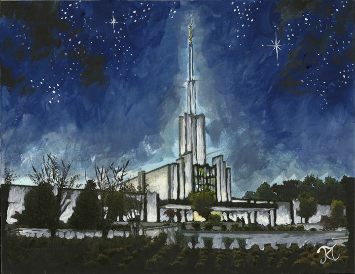 St. Louis Temple - Watercolor Print in LDS Temple Prints on