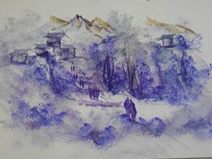 blue village