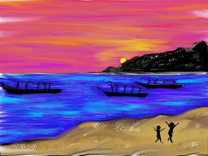 Dancing Sunset - Travel Sketches