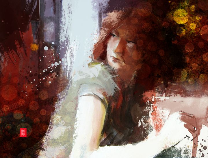 Figura seduta - Alessandro Andreuccetti Art