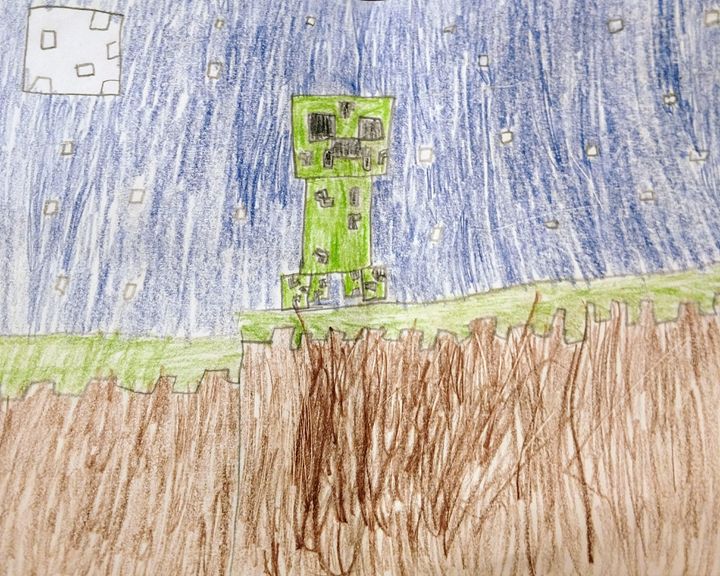 Minecraft creeper - Emily's art