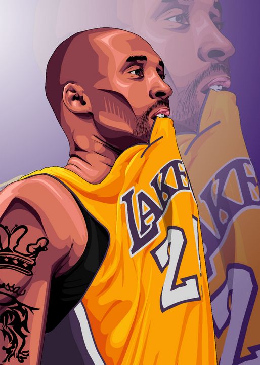 Kobe Bryant  Kobe bryant tattoos, Kobe bryant poster, Step by step drawing