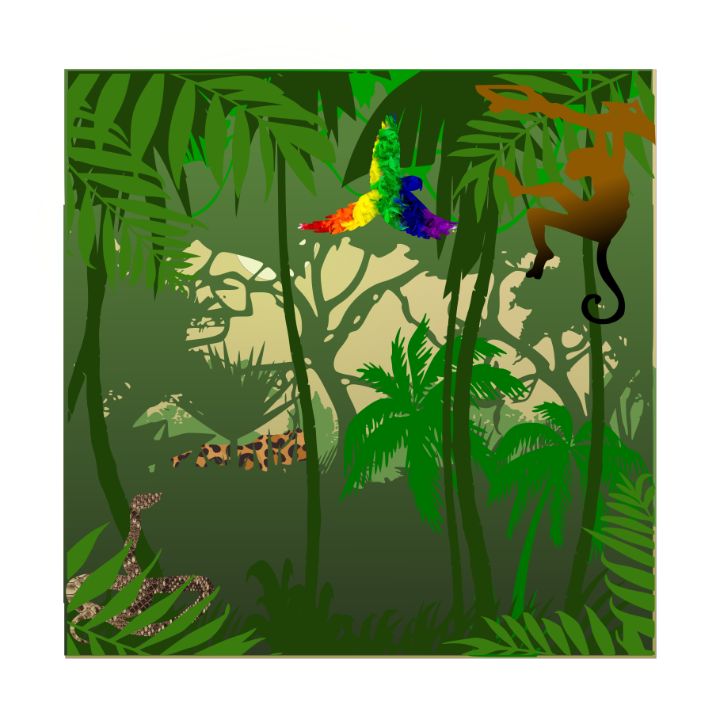 Silhouette of Tropical Rainforest - Christian Morgan