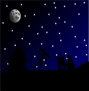 Silhouette  under the stars - Christian Morgan