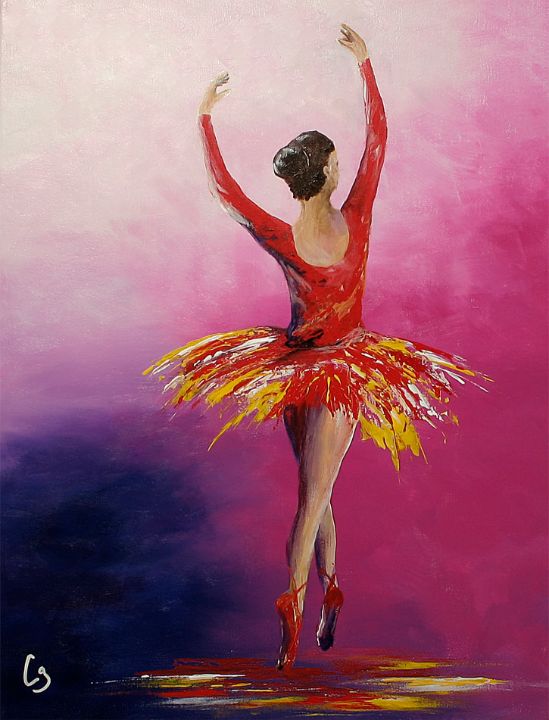 Wall Art Painting, Acrylic Painting for Sale, Ballet Dancer
