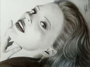 Jessica Chastain Pencil Portrait - Marv