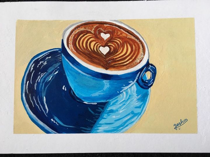 Coffee Cup - THE ART TRUNK - Paintings & Prints, Food & Beverage, Coffee &  Tea, Cappuccino - ArtPal