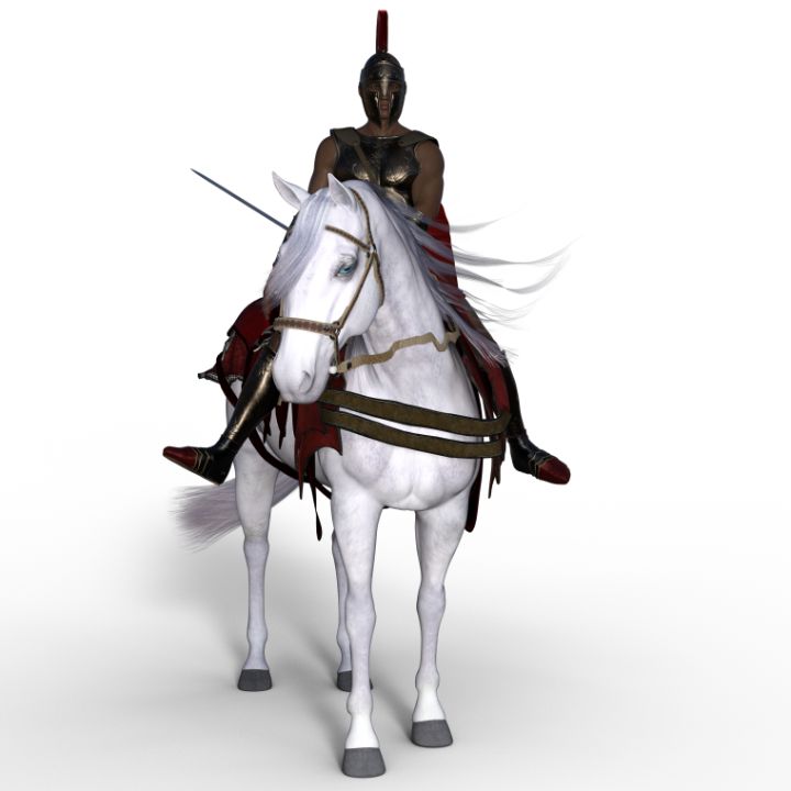 the knight and his white horse - Molychris Gallery - Digital Art ...