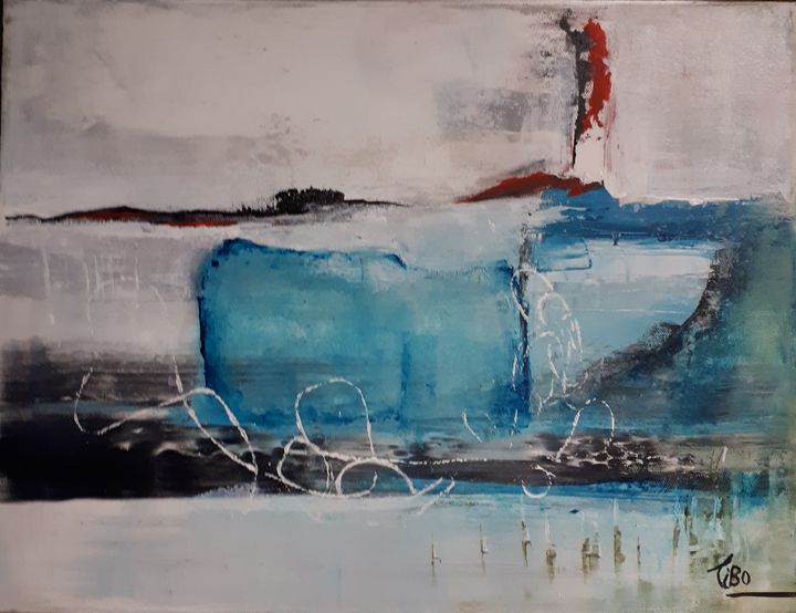 Iceberg,Iceberg - Tibo Artiste peintre