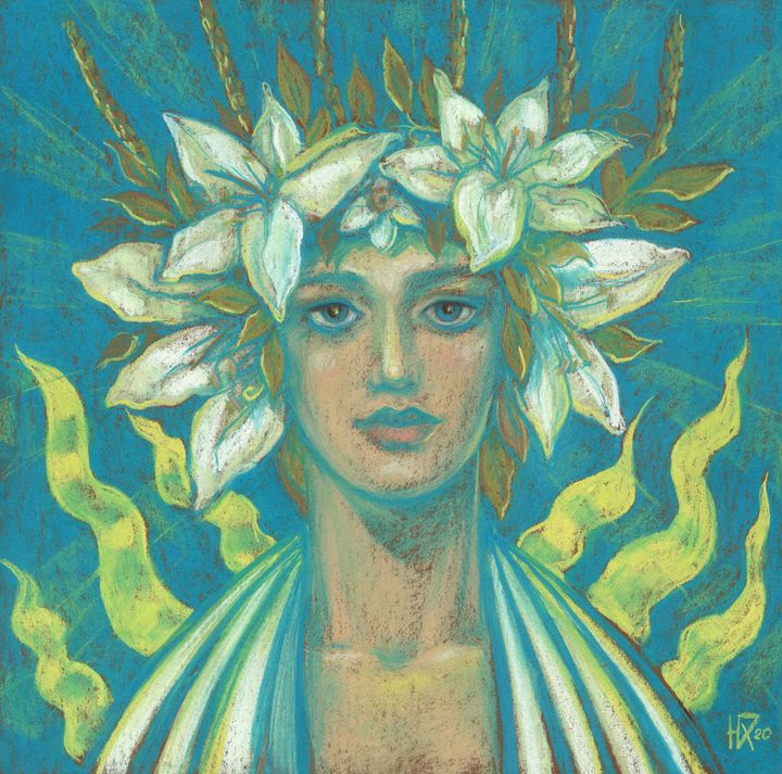 May Queen, Fantasy Portrait - Julia Khoroshikh
