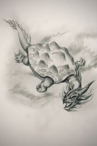 Sketching - Turtle Dragon