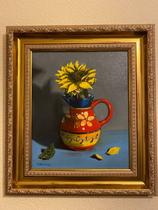 Spanish Sunflower - Paul Whitehead. Art works in oil