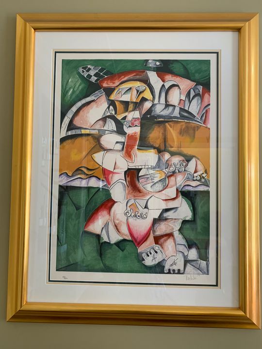 萬 鉄五郎、裸婦上半身、希少画集画、新品額装付 萬 鉄五郎、裸婦