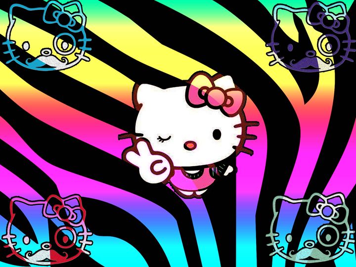 Zebra Hello Kitty - Laiths Art