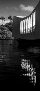 The USS Arizona Memorial. Reflection