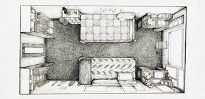 Dorm Room in Ink - Lauren Chaney
