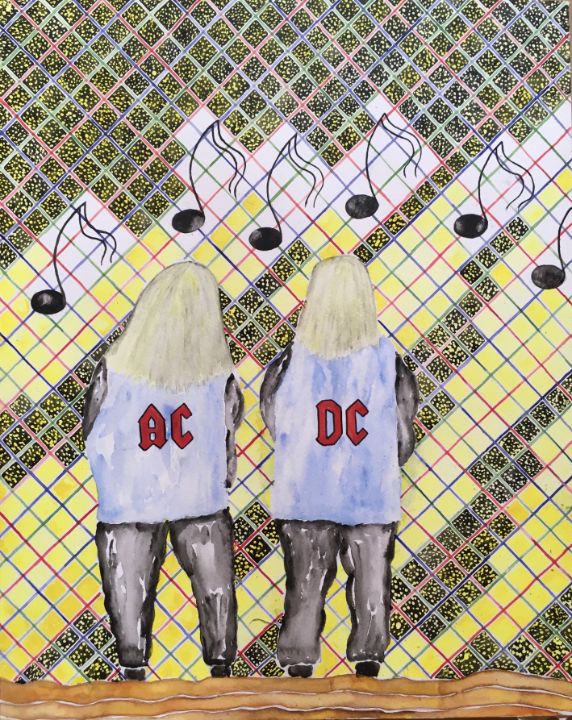 AC/DC Music Gazing - Johngoldsworthyart.com - Paintings & Prints ...