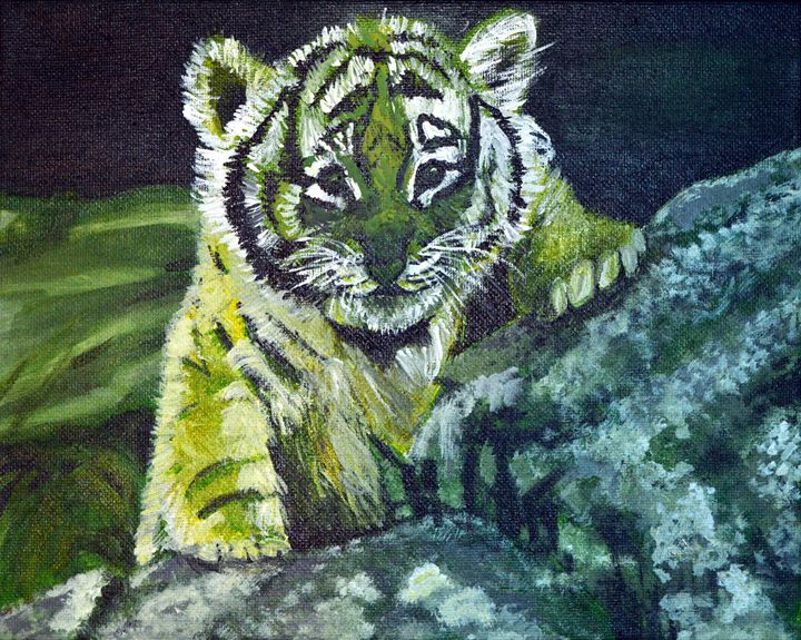 green tiger print