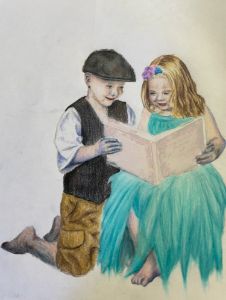 Children reading - Meander