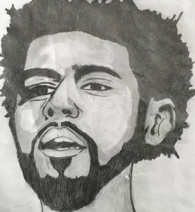 J. Cole by Nicole J - Nicole J - Drawings & Illustration, People ...