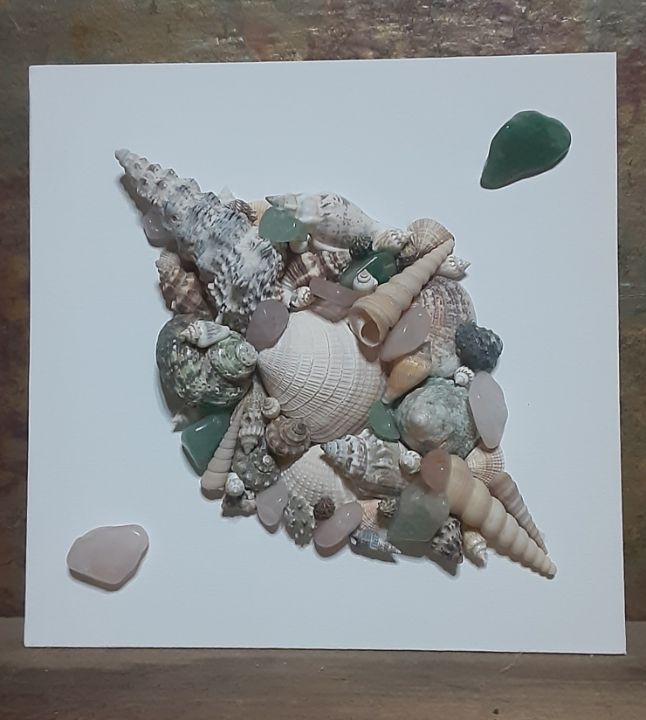 Seashell Island Wall Hanging - Jill's Art With Nature - Crafts & Other Art,  Collages - ArtPal