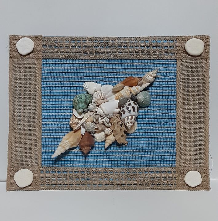 Seashell Island Wall Hanging - Jill's Art With Nature - Crafts & Other Art,  Collages - ArtPal