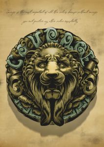 Lion Crest - Courage - Rod’s Art Portal
