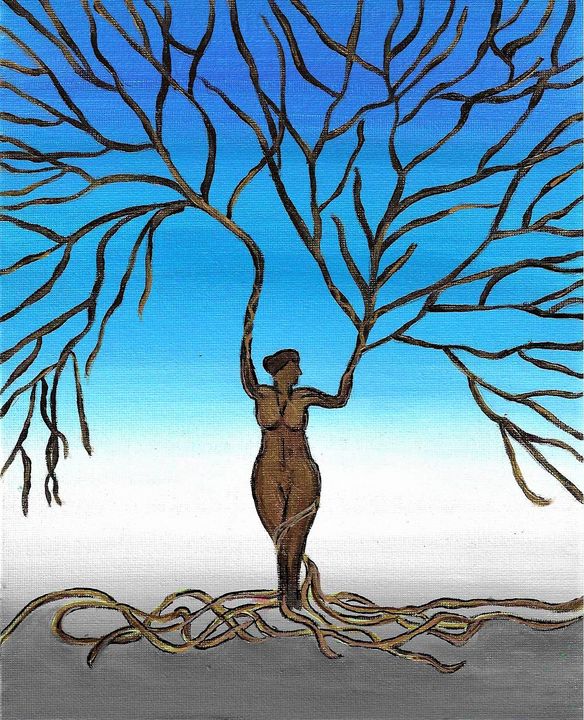 Womans Power and Strength - Morgan's Painted Originals - Paintings