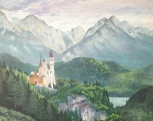 Castle and Mountains ダイヤモンドアートクラブ Castle and Mountains
