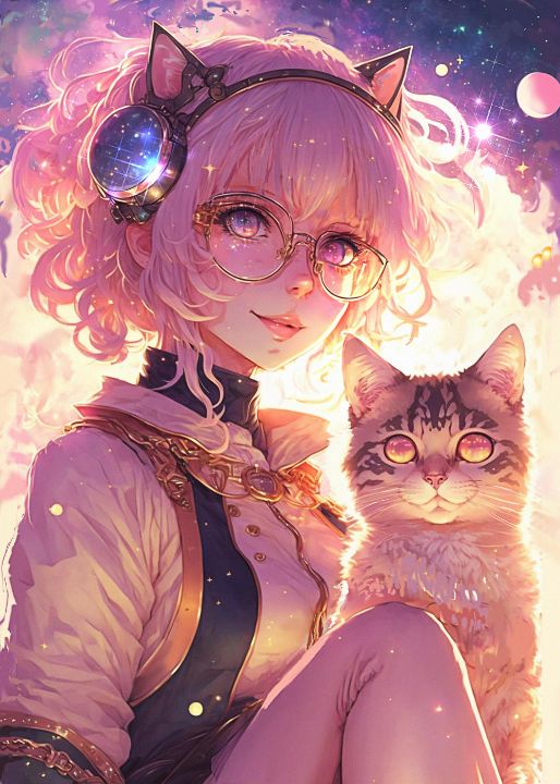 Cute anime cat Wallpapers Download | MobCup