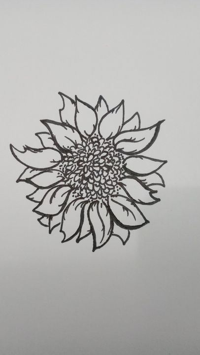 sharpie doodles flowers