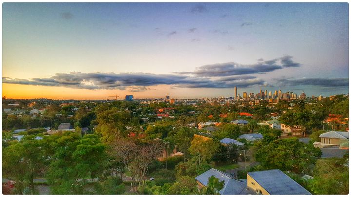 Sun Sets over Brisbane - ChuckWalker
