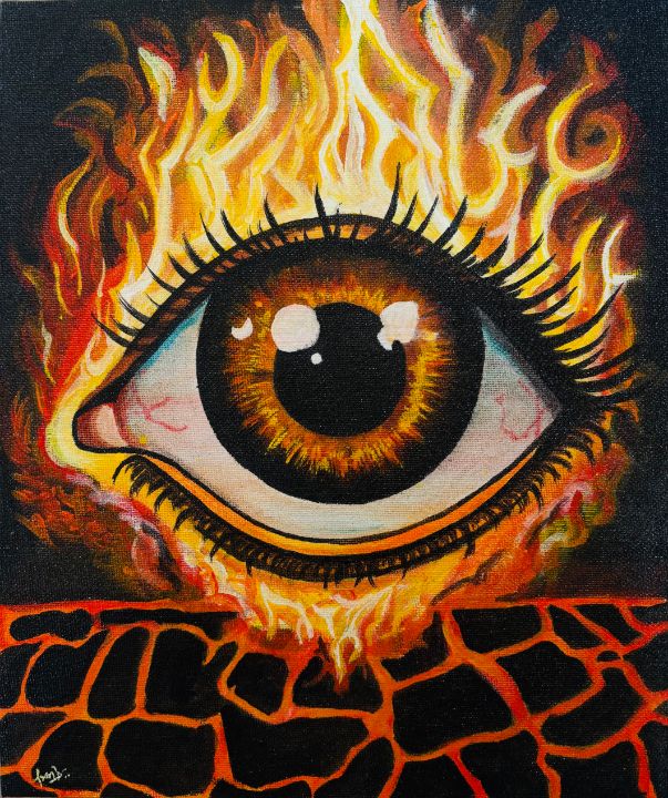 Ember Eye - EYORA - Paintings & Prints, Fantasy & Mythology, Magical ...