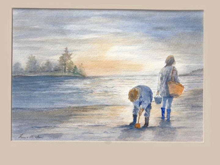Fishing In the Catskills - Watercolor Painting