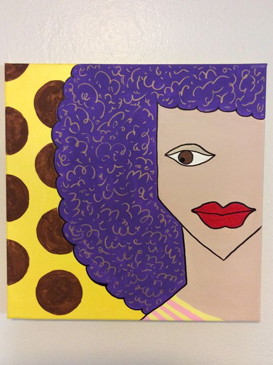 Retro Frizz Girl - Lisa Phillips Art - Paintings & Prints, People ...